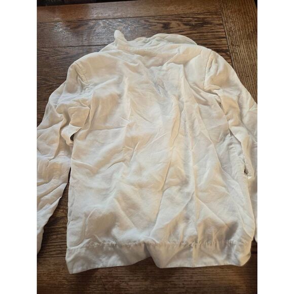 Raquel Allegra Pico Blazer Ivory linen blend sz 2 (Large) - Picture 5 of 5